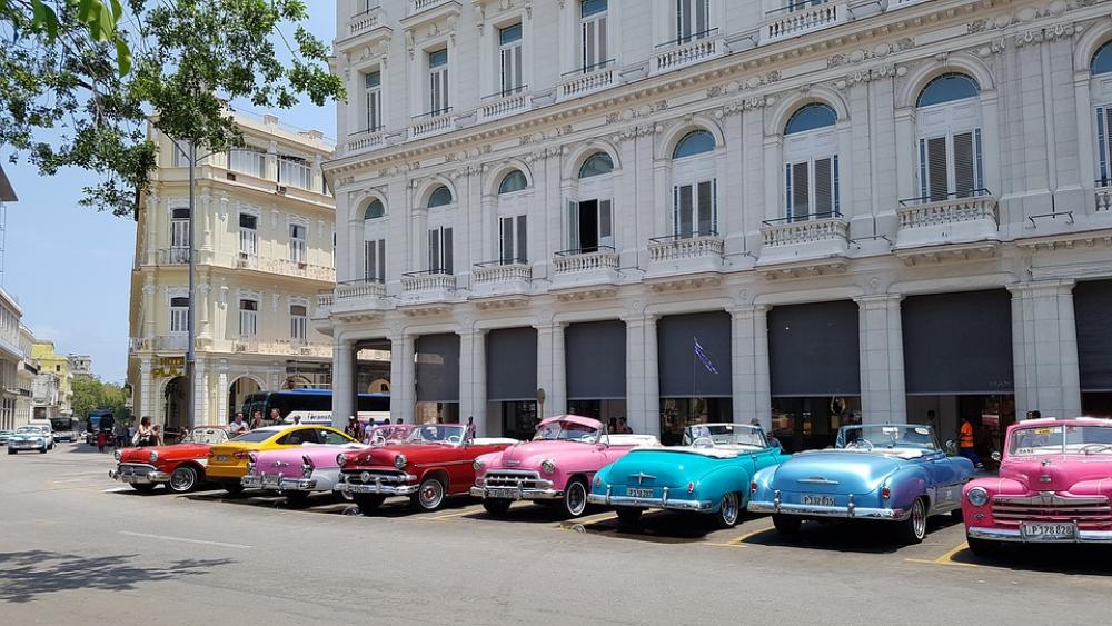 Cuba Havana City Street Car Oldcar Cuba Havana City Street Car Oldcar