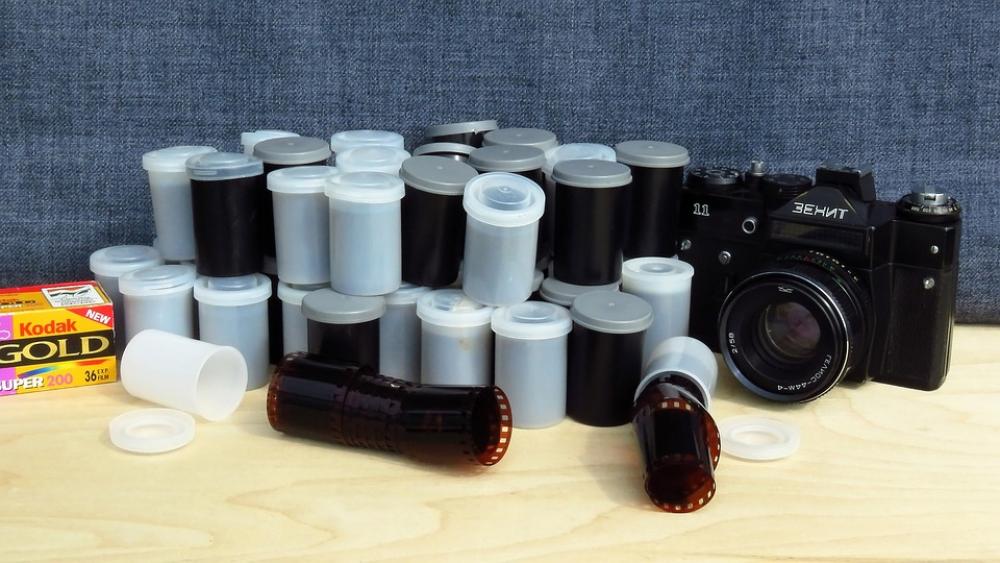 Film Camera Retro Photo Zenith Soviet Photograph Film Camera Retro Photo Zenith Soviet Photograph