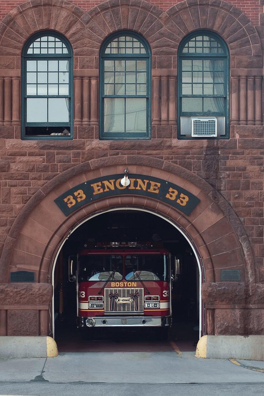 Fire Department Station Firetruck Red Department Fire Department Station Firetruck Red Department