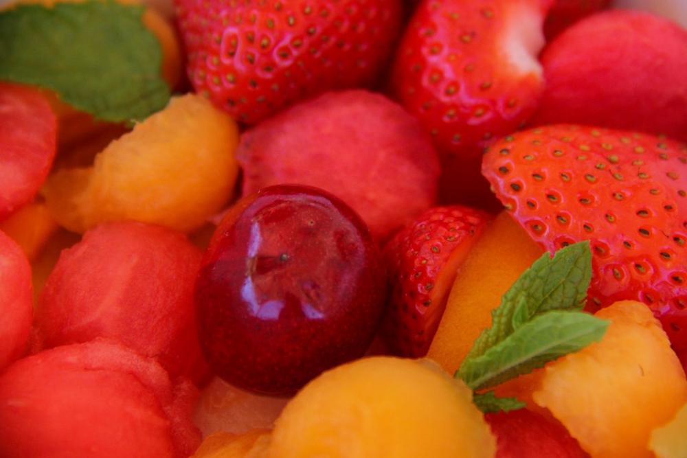 Fruit Salad Strawberry Cherry Watermelon Melon Fruit Salad Strawberry Cherry Watermelon Melon