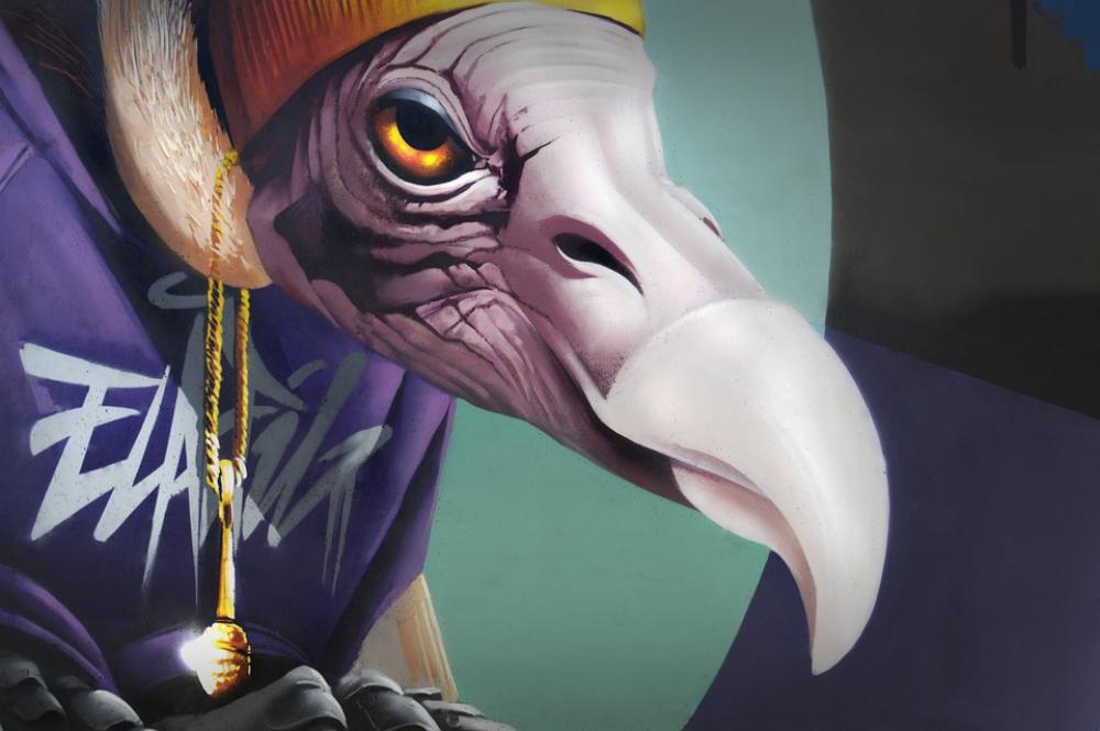 Graffiti Bird Birds Facade Painting Figure Graffiti Bird Birds Facade Painting Figure