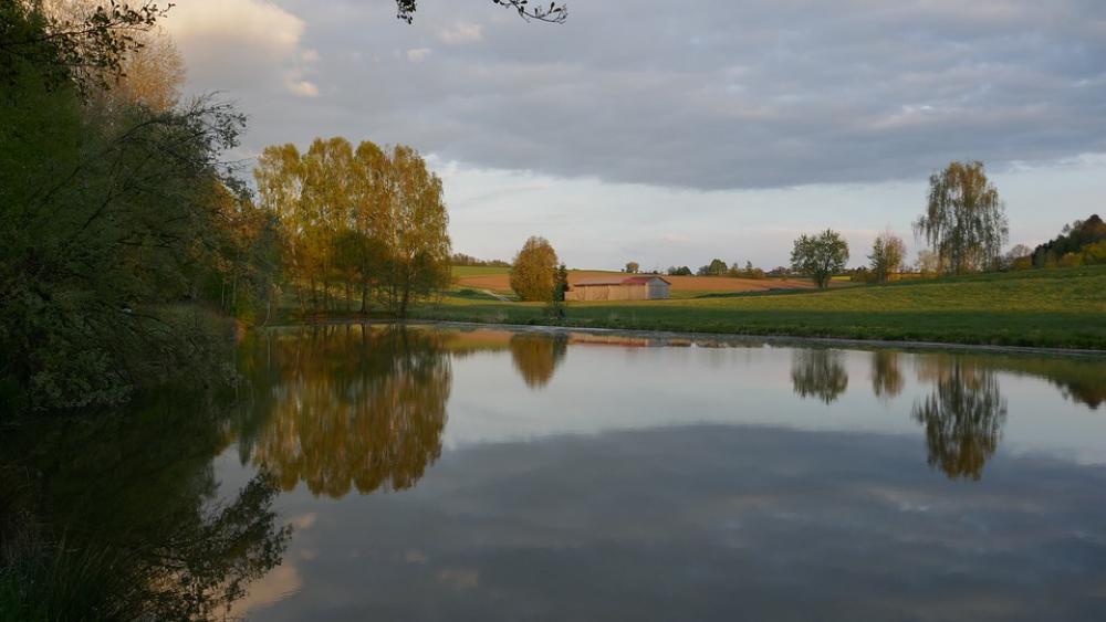 Landscape Nature Lake Forest Bavaria Trees Clouds Landscape Nature Lake Forest Bavaria Trees Clouds