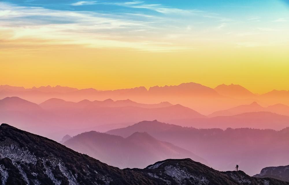Mountains Landscape Silhouette Sunset Nature Mountains Landscape Silhouette Sunset Nature