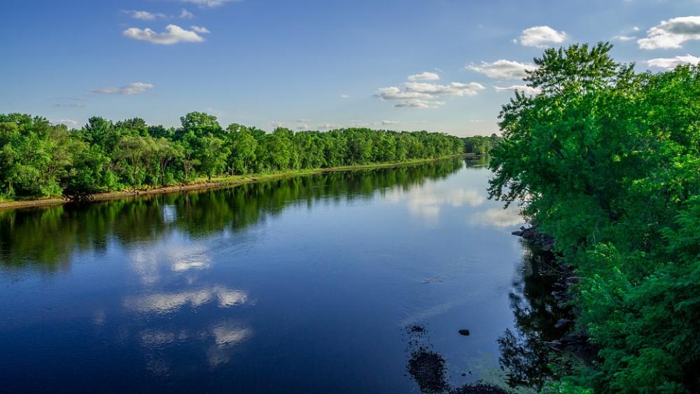 River Water Tree Blue Clouds Green Landscape Sky River Water Tree Blue Clouds Green Landscape Sky