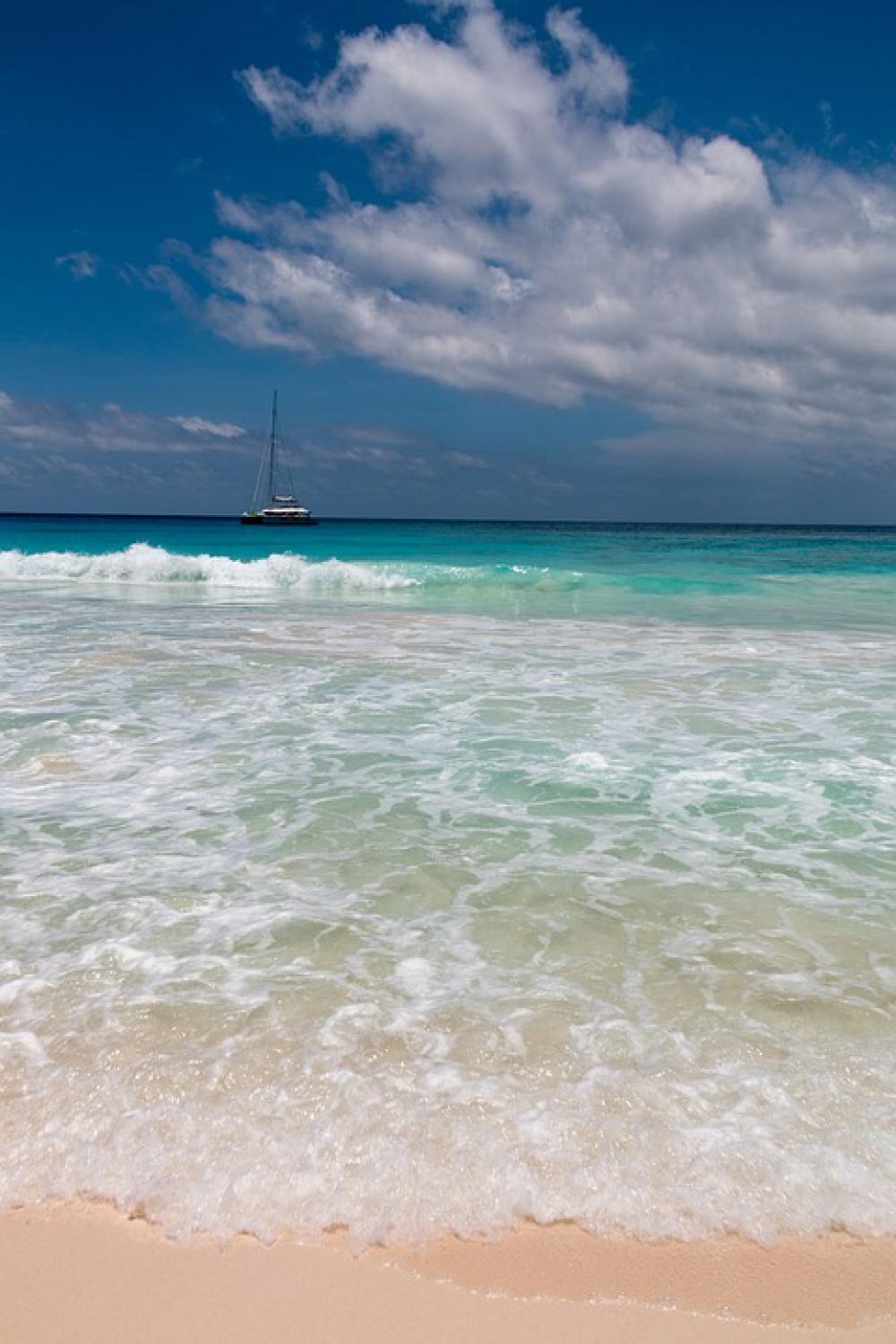 Seychelles La Digue Tropical An Island Sea Beach Seychelles La Digue Tropical An Island Sea Beach