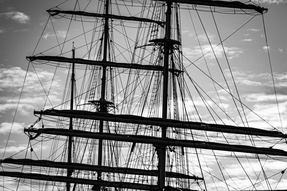 Ship Mast Sail Sea Sky Ship Mast Sail Sea Sky