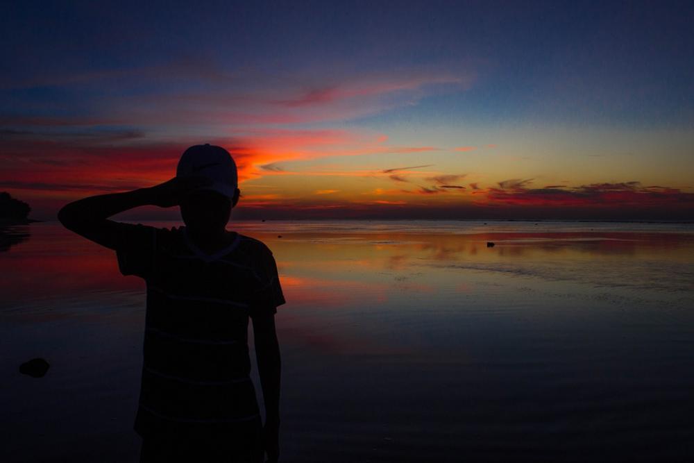 Silhouette Ocean Sky Clouds Silhouette Ocean Sky Clouds