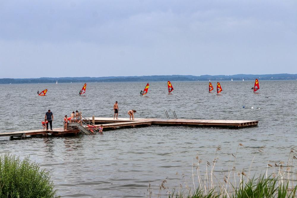 Steeg Lake Water Swim Lakeside Surfer Waters Steeg Lake Water Swim Lakeside Surfer Waters