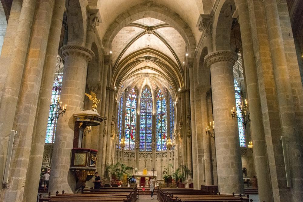 The Cathedral Of Saint Nazaire Carcassonne France The Cathedral Of Saint Nazaire Carcassonne France