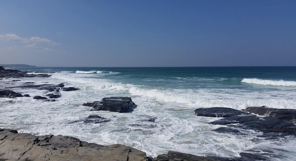 Trevose Beach Summer Cornwall Coastline Scenery Trevose Beach Summer Cornwall Coastline Scenery