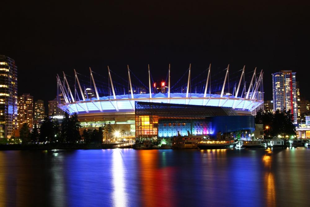 Vancouver Bc Place Bc British Columbia Night Photo Vancouver Bc Place Bc British Columbia Night Photo