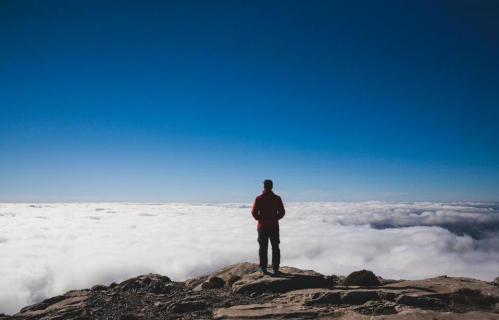peak mountain view landscape people peak mountain view landscape people