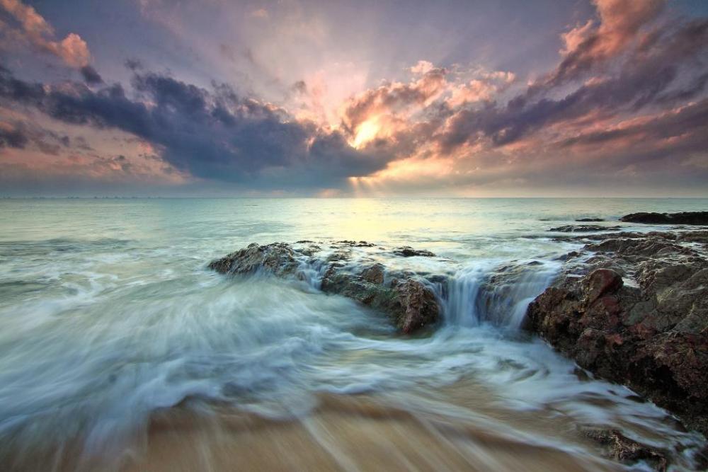 rocks sea water waves beach rocks sea water waves beach