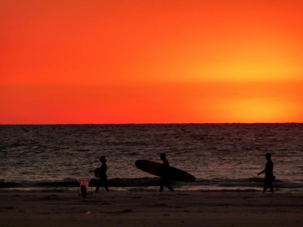 sunset red sky beach sand sunset red sky beach sand