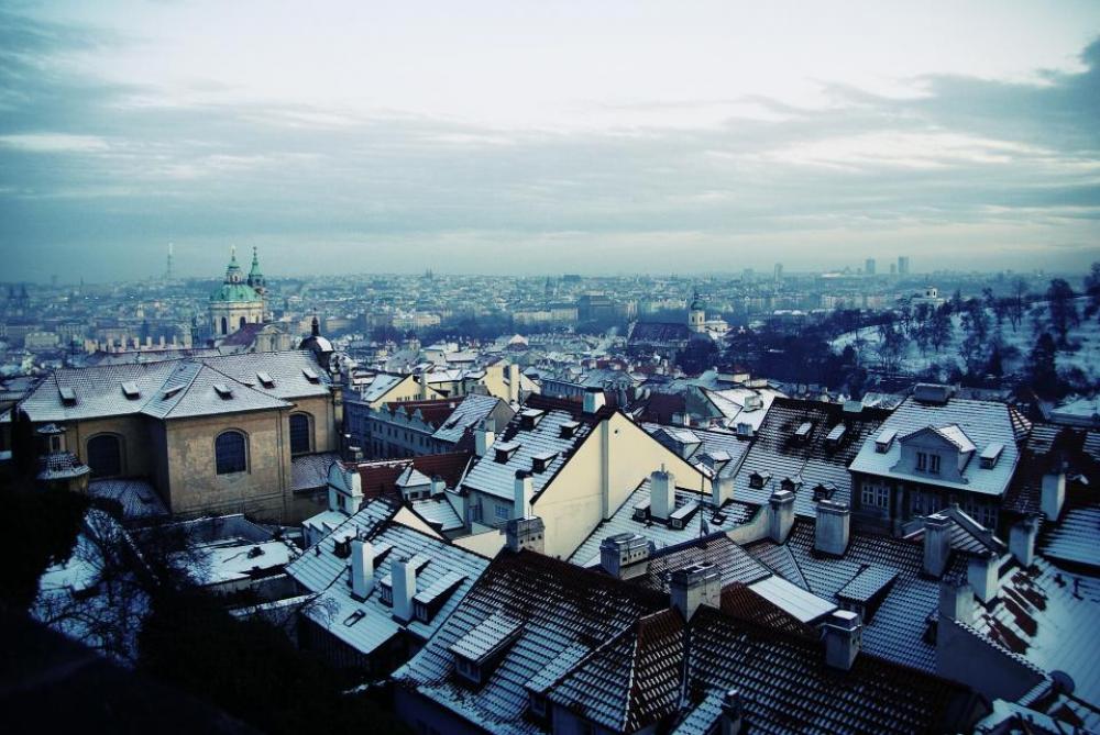 sky cold winter snow city sky cold winter snow city
