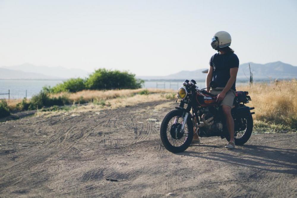 people man alone helmet motorcycle people man alone helmet motorcycle
