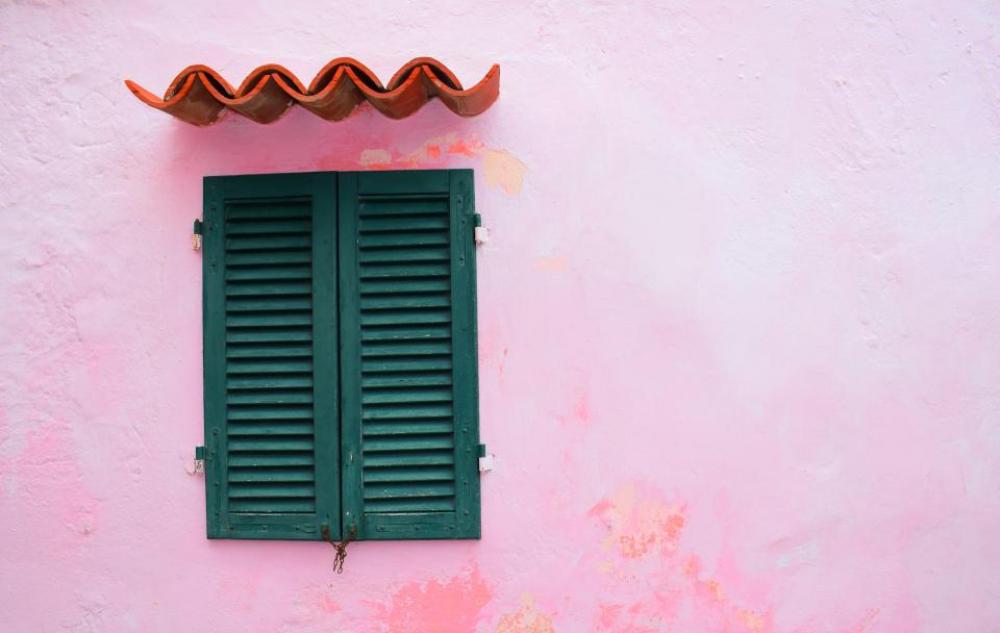 pink concrete wall window shield pink concrete wall window shield