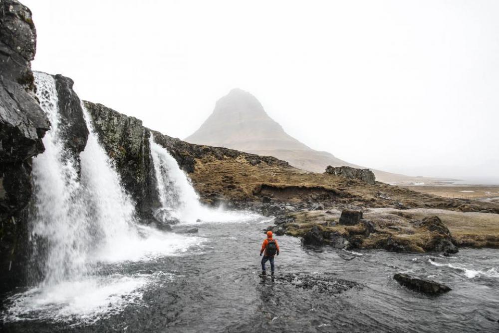 waterfalls hill mountain highland landscape waterfalls hill mountain highland landscape
