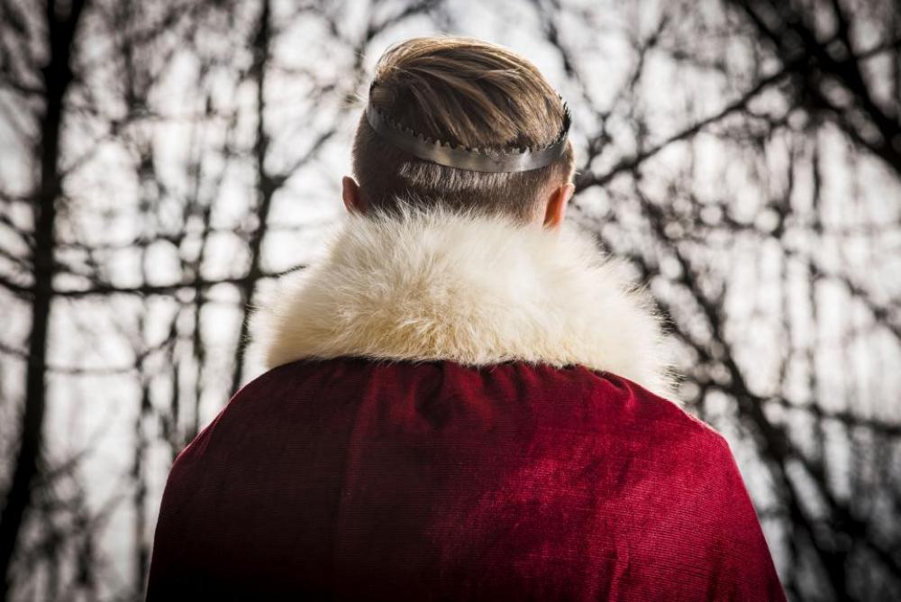 people man fur costume woods people man fur costume woods