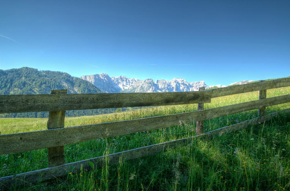 fence nature dolomites sky meadow fence nature dolomites sky meadow