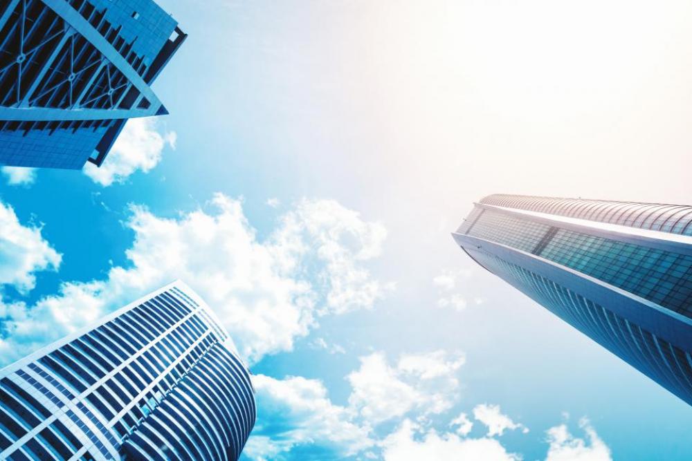architecture building infrastructure cloud blue architecture building infrastructure cloud blue