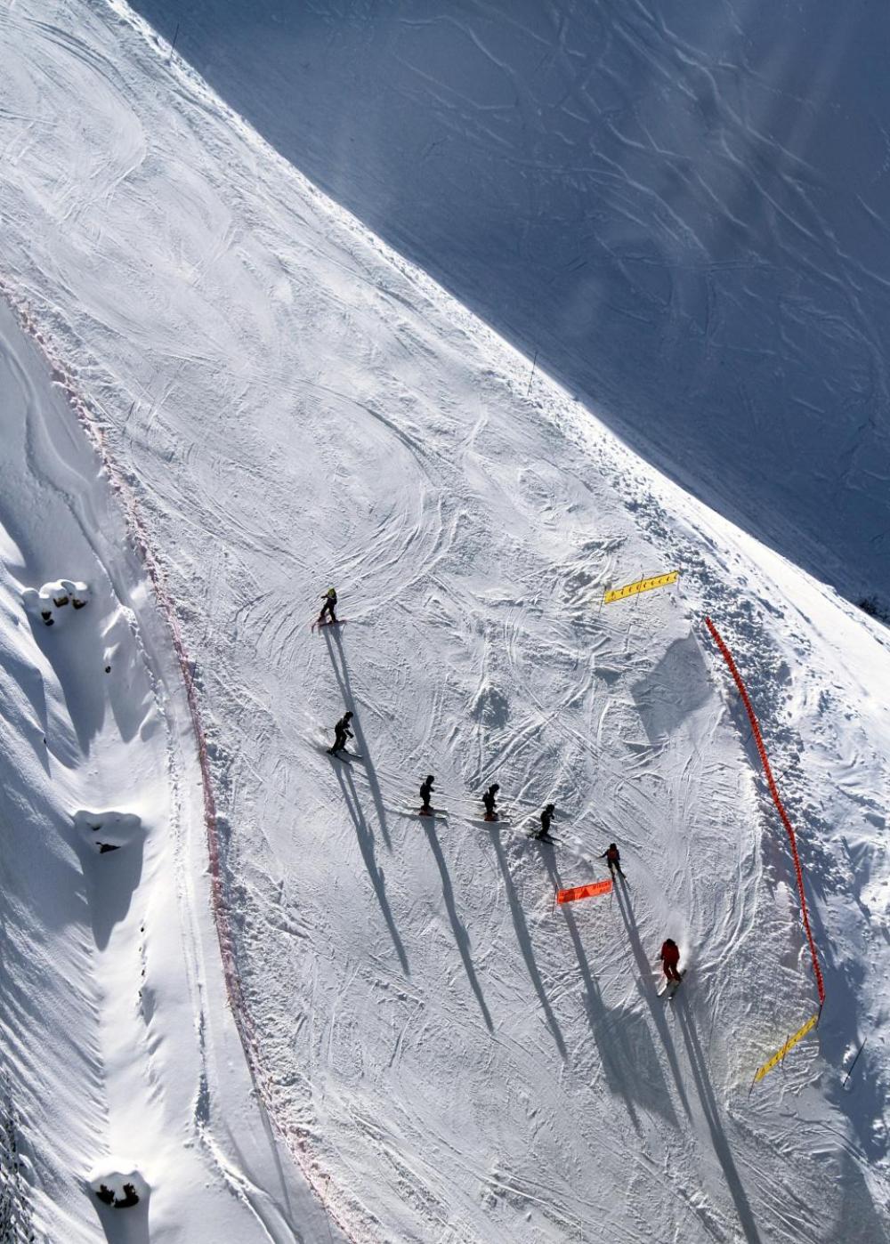 ice skiing skier ski run ice skiing skier ski run