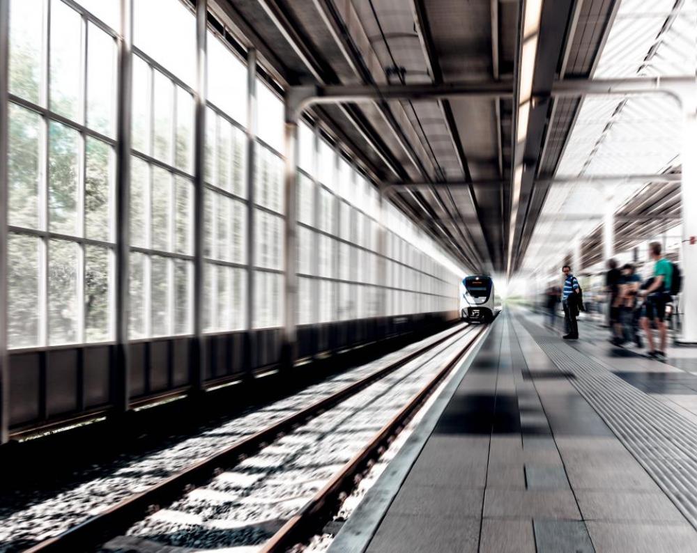 train station black and white railway track train station black and white railway track