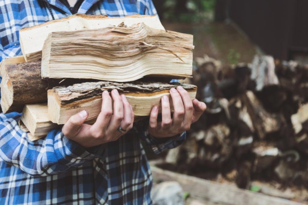 firewood man woodpile flannel shirt firewood man woodpile flannel shirt