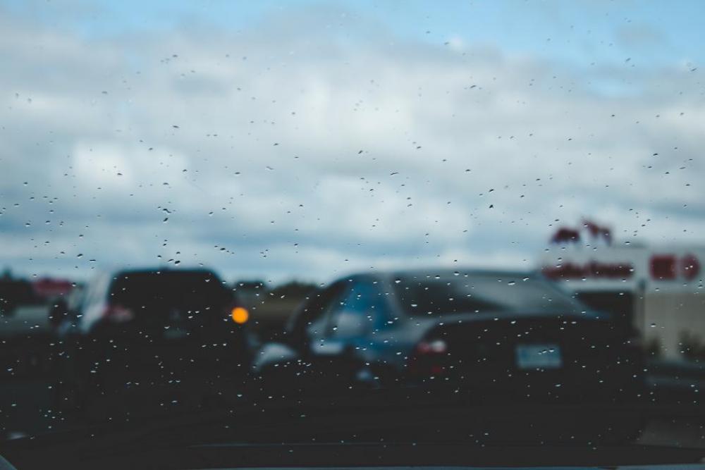 car drive glass window raindrops car drive glass window raindrops