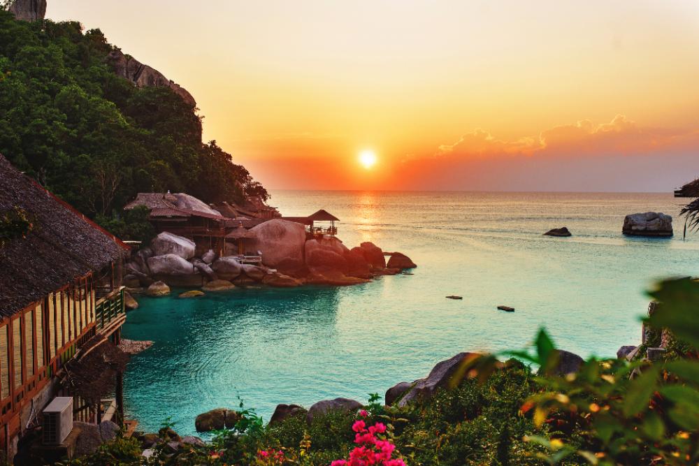 vacation resort sunset tropical beach vacation resort sunset tropical beach