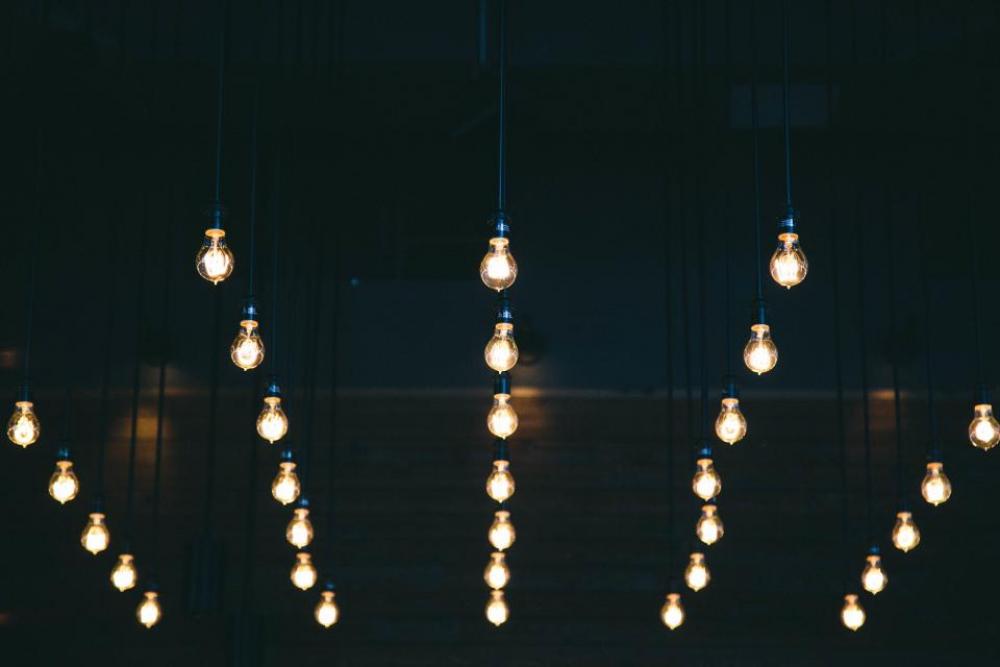 light bulb spark dark night light bulb spark dark night