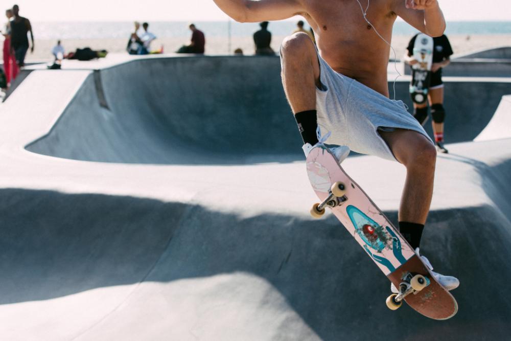 skateboard jump park youth person skateboard jump park youth person