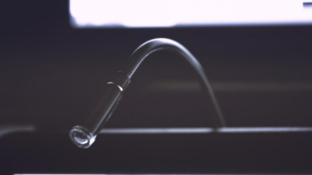 sink tube black and white steel bokeh sink tube black and white steel bokeh