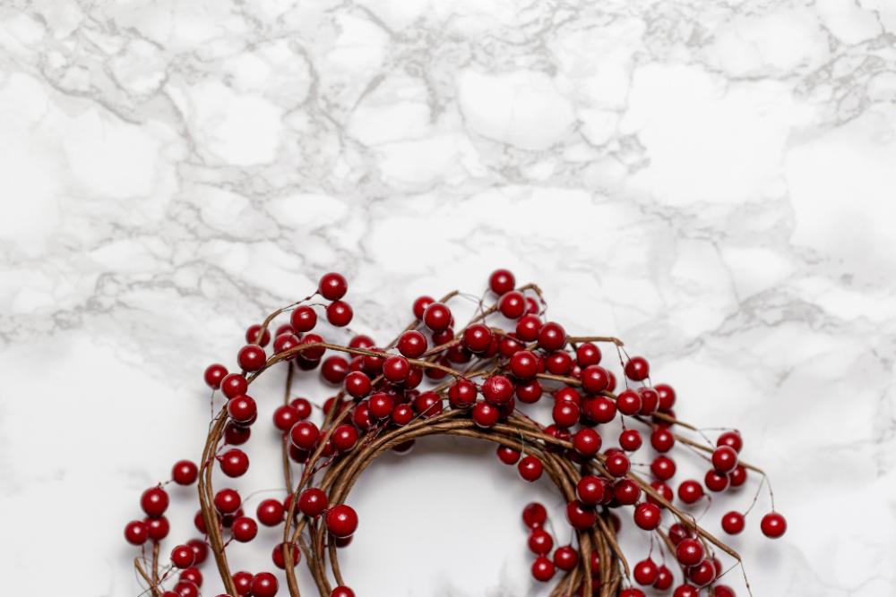 marble background decoration cranberries top marble background decoration cranberries top