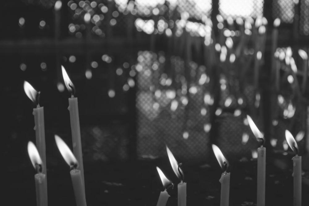 candles flames fire dark black and white candles flames fire dark black and white