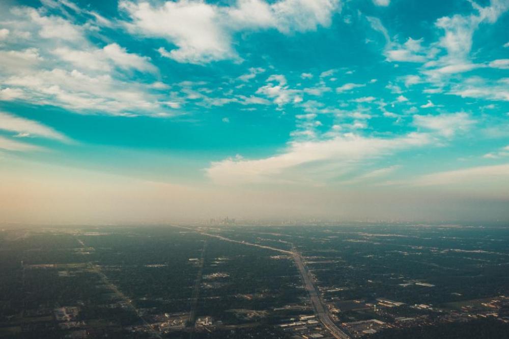 blue sky clouds aerial view blue sky clouds aerial view