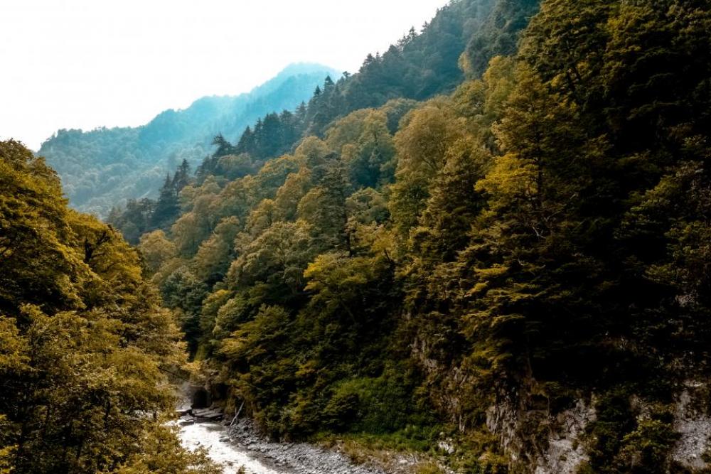 nature landscape mountains slope stream nature landscape mountains slope stream