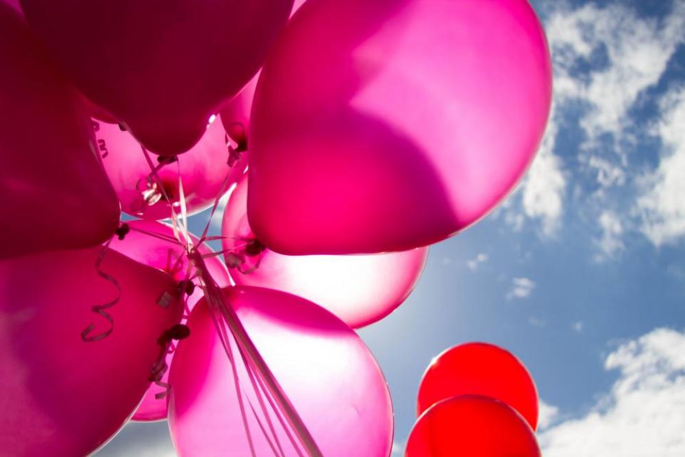 balloon colorful red pink blue balloon colorful red pink blue