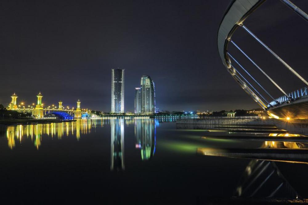buildings structure city lights night buildings structure city lights night