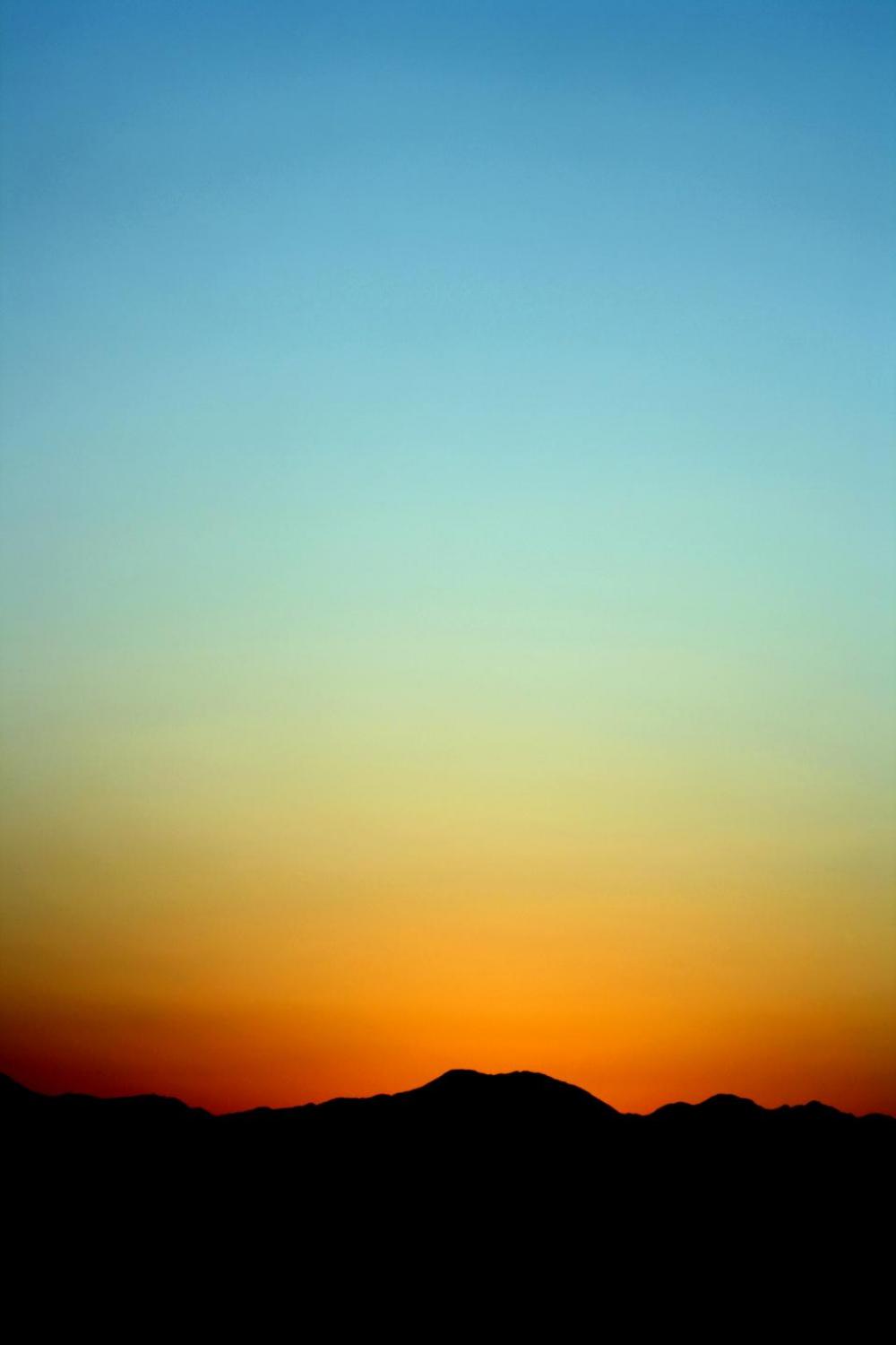 nature mountains silhouette sun gradient nature mountains silhouette sun gradient