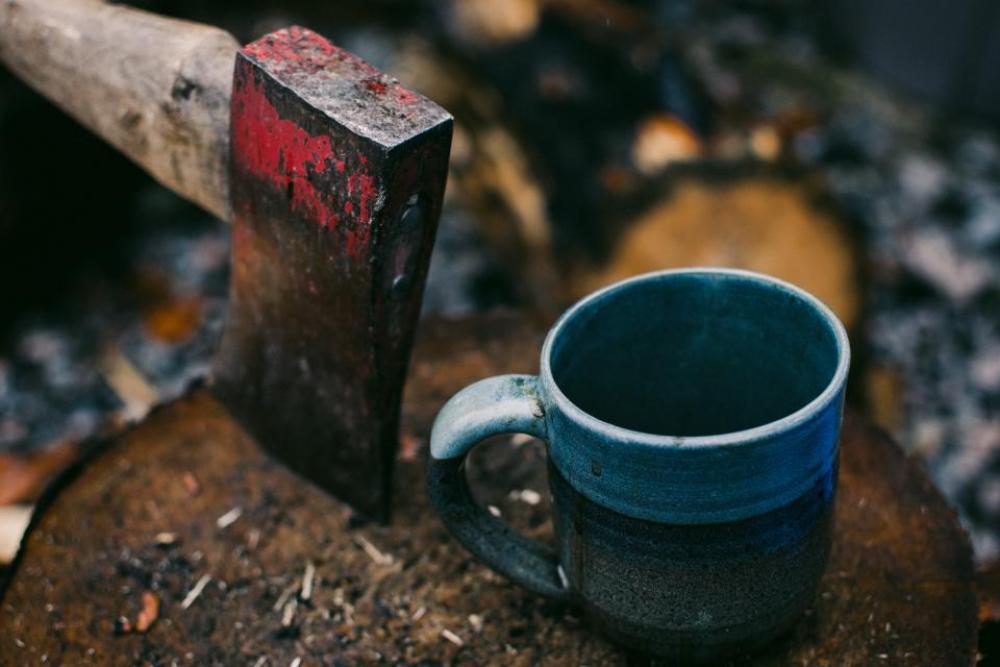 axe wood firewood drink mug axe wood firewood drink mug