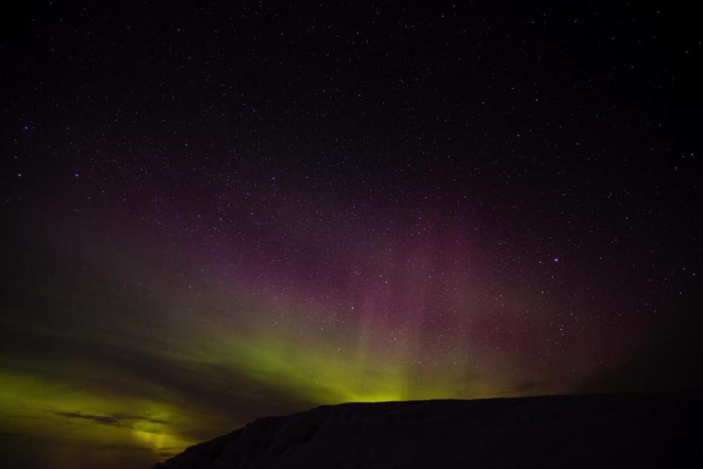 dark night sky mountain light dark night sky mountain light