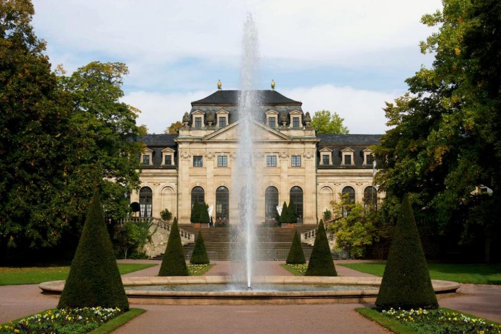 building architecture fountain water trees building architecture fountain water trees