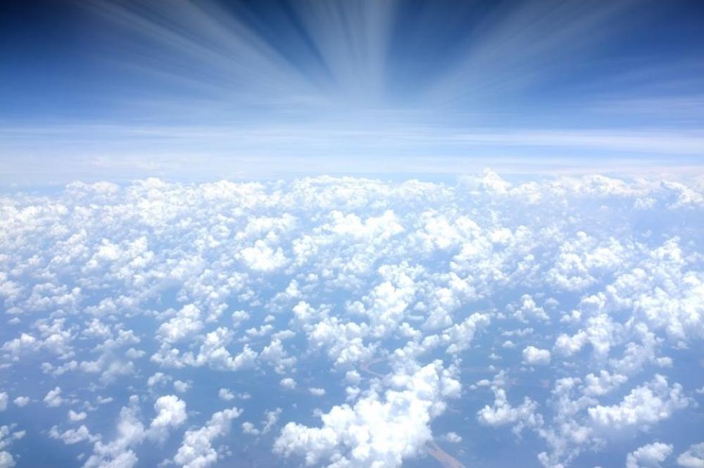 above the clouds sky blue aerial view above the clouds sky blue aerial view