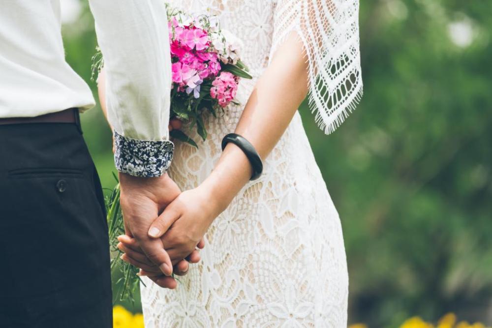 people man woman holding hands bride people man woman holding hands bride
