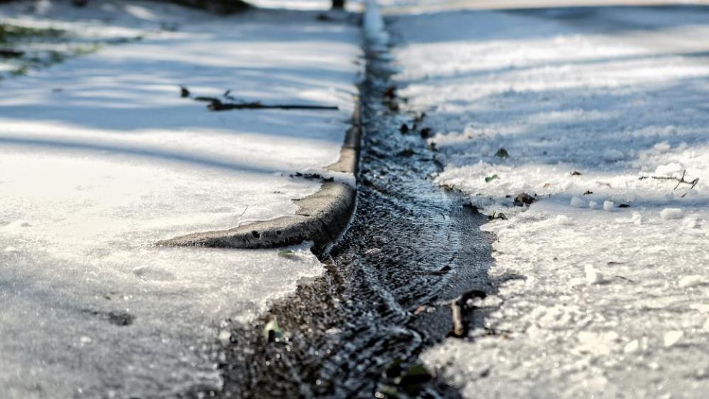 snow river street ice winter snow river street ice winter