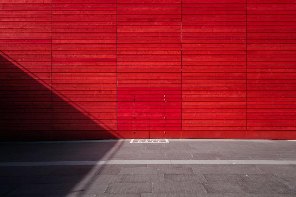 red wall concrete city urban red wall concrete city urban