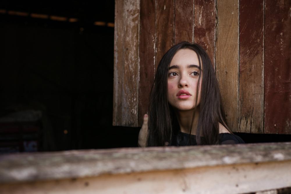young woman deep thought think pensive young woman deep thought think pensive