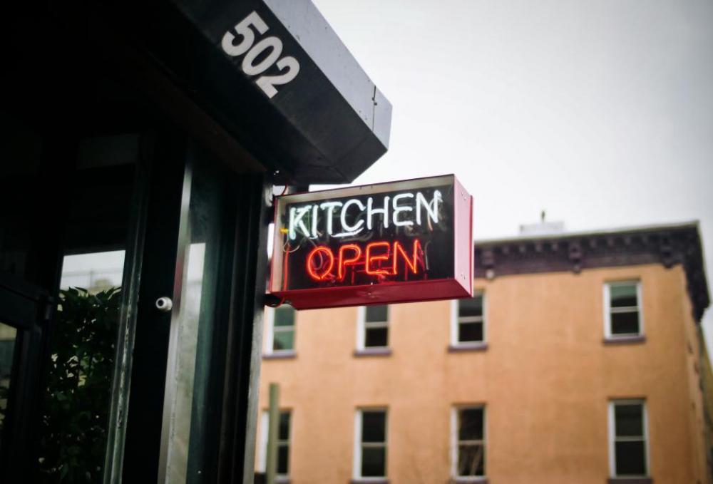 kitchen open sign restaurant food kitchen open sign restaurant food