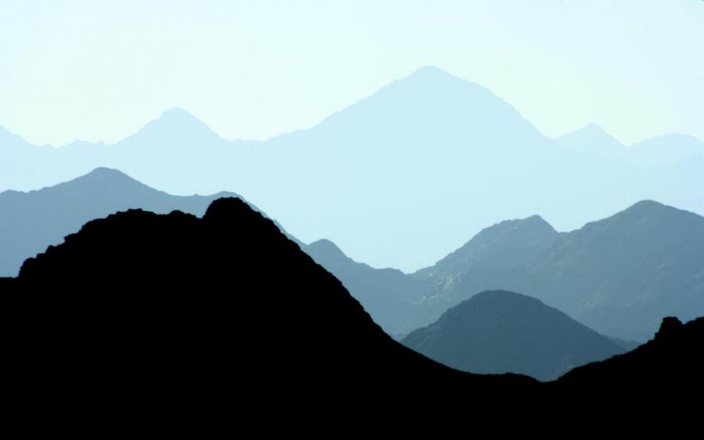 nature mountains sky blue silhouette nature mountains sky blue silhouette